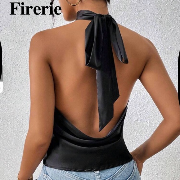 SHEIN Black Halter Tank Top - Picture 3 of 3